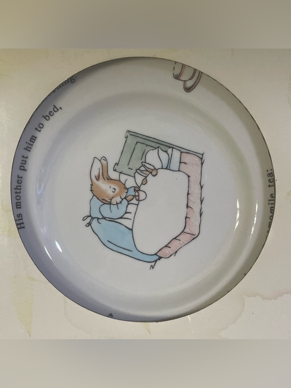 Vintage Peter Rabbit Nursery Set by Wedgwood in Original Box - Picture 4 of 8